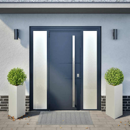 Pflanzkübel 2 Stk. Dreieckig 40x40x75 cm Edelstahl