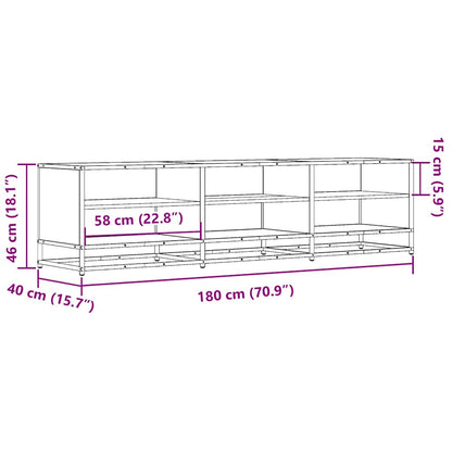TV-Schrank Sonoma-Eiche 180x40x46 cm Holzwerkstoff