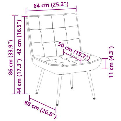 Relaxsessel Braun 64x74x84 cm Samt