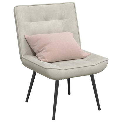 Relaxsessel Creme 64x74x84 cm Samt