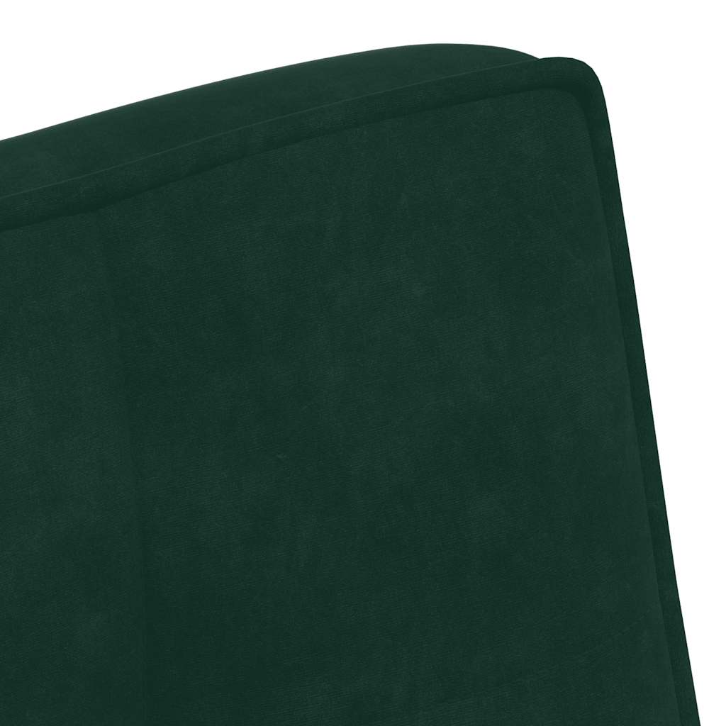 Sitzbank Dunkelgrün 110x74x84 cm Samt