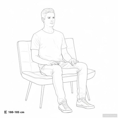 Sitzbank Blau 110x74x84 cm Samt