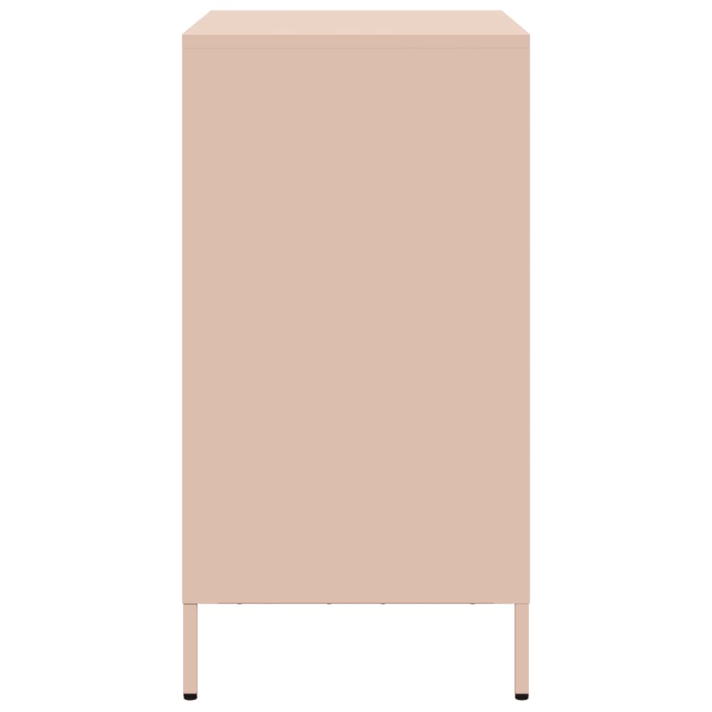 Sideboard Rosa 68x39x73,5 cm Kaltgewalzter Stahl