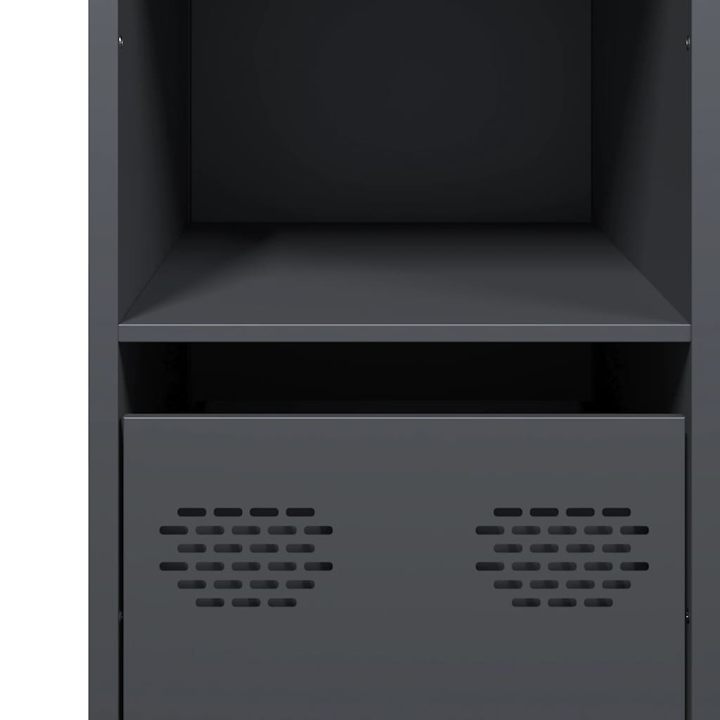 Sideboard Anthrazit 101,5x39x73,5 cm Kaltgewalzter Stahl