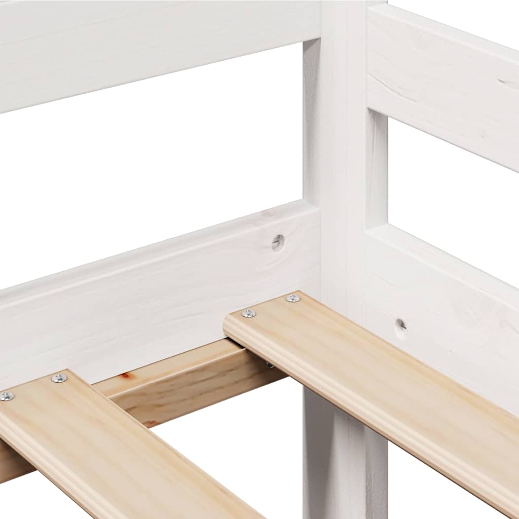 Tagesbett mit Schubladen Weiß 90x190 cm Kiefernholz