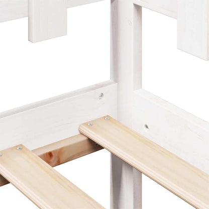 Tagesbett mit Schubladen Weiß 80x200 cm Kiefernholz