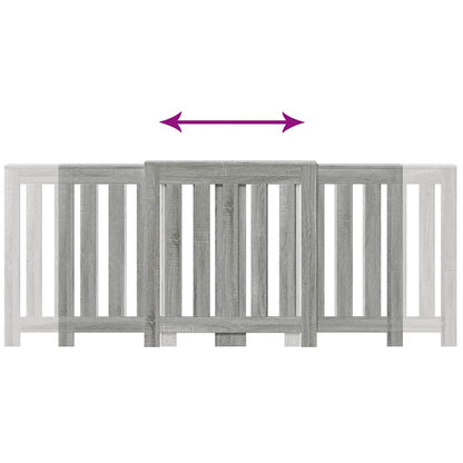 Heizkörperverkleidung Grau Sonoma 205x21,5x83,5 cm