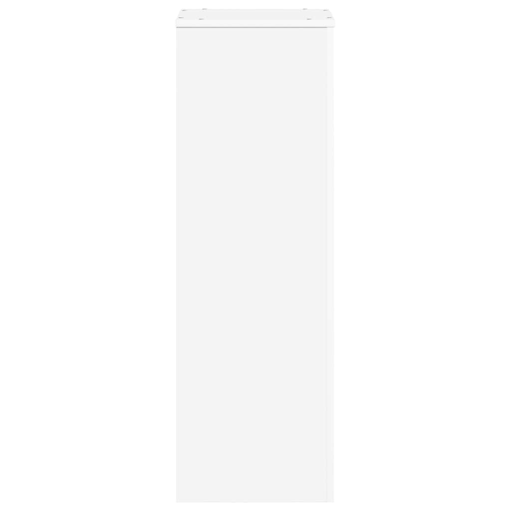 Pflanzenständer Weiß 33x33x100 cm Holzwerkstoff