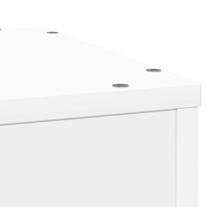 Pflanzenständer Weiß 33x33x100 cm Holzwerkstoff