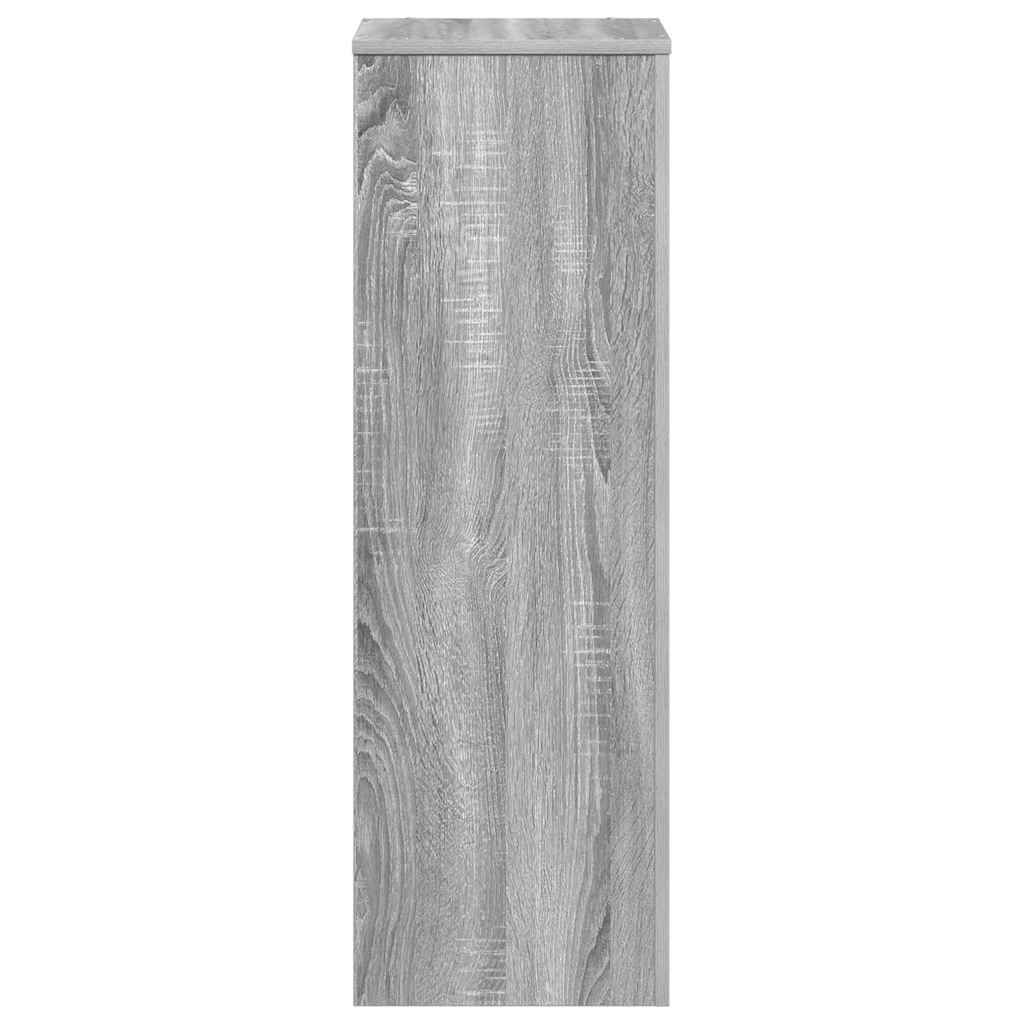 Pflanzenständer Grau Sonoma 33x33x100 cm Holzwerkstoff