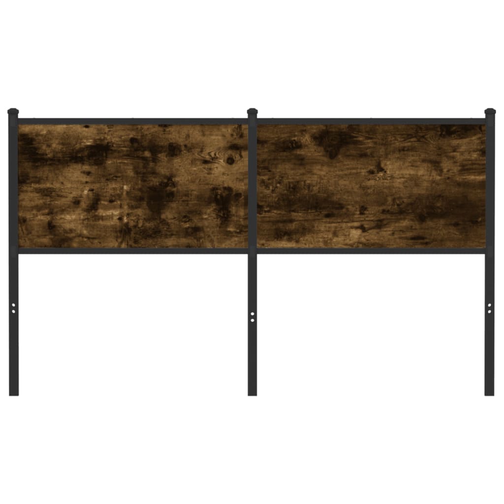 Ersatz-Kopfteil Räuchereiche 150 cm Holzwerkstoff und Stahl