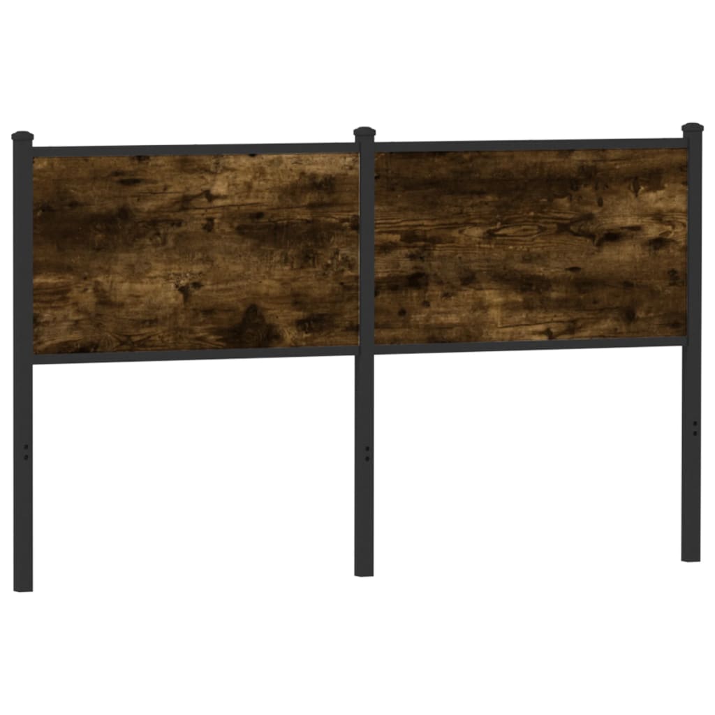 Ersatz-Kopfteil Räuchereiche 150 cm Holzwerkstoff und Stahl