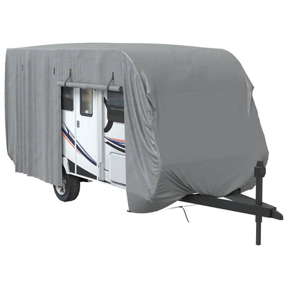 Schutzhülle für Wohnwagen Grau 670x250x220 cm Vliesstoff