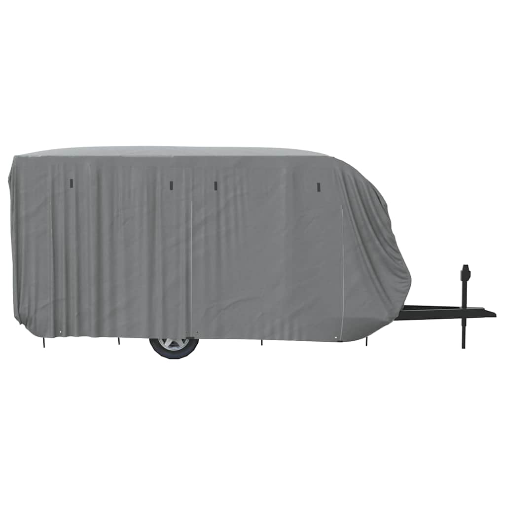 Schutzhülle für Wohnwagen Grau 670x250x220 cm Vliesstoff