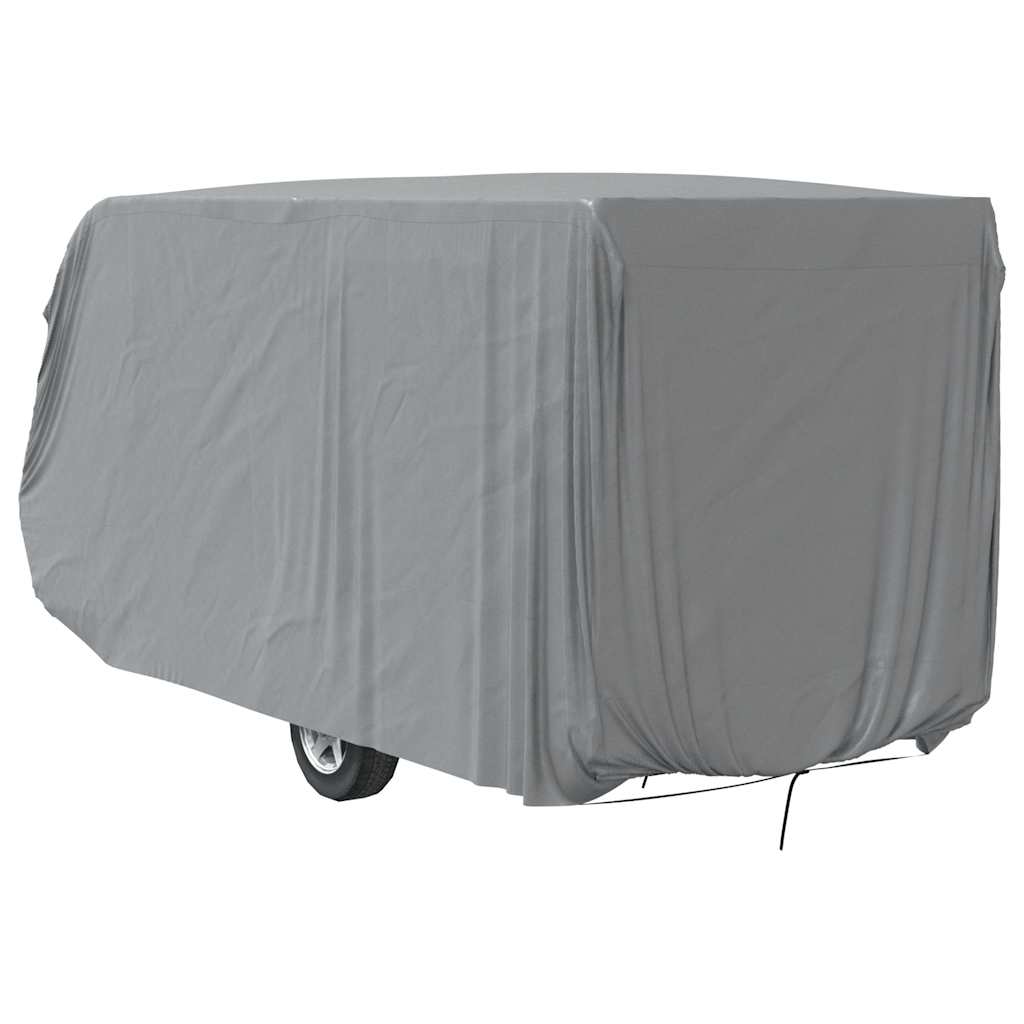Schutzhülle für Wohnwagen Grau 670x250x220 cm Vliesstoff