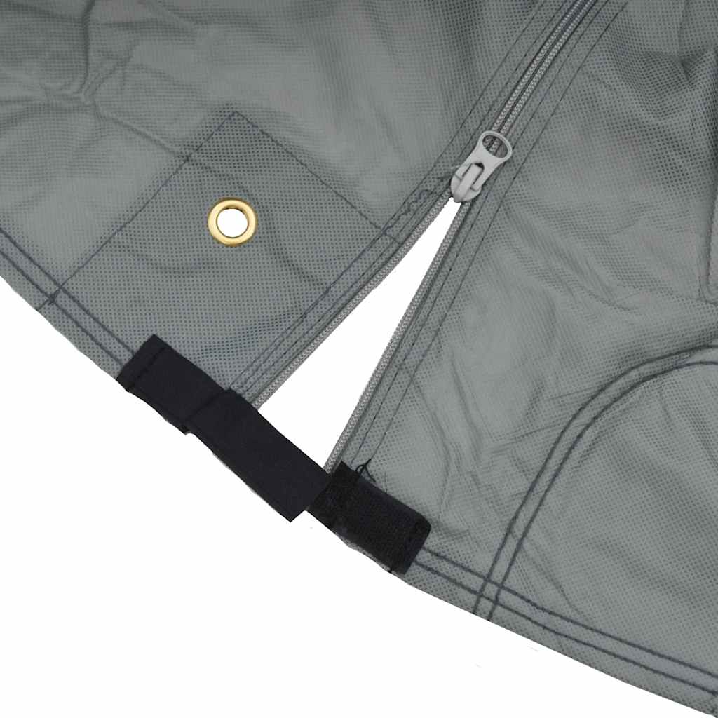 Schutzhülle für Wohnwagen Grau 670x250x220 cm Vliesstoff