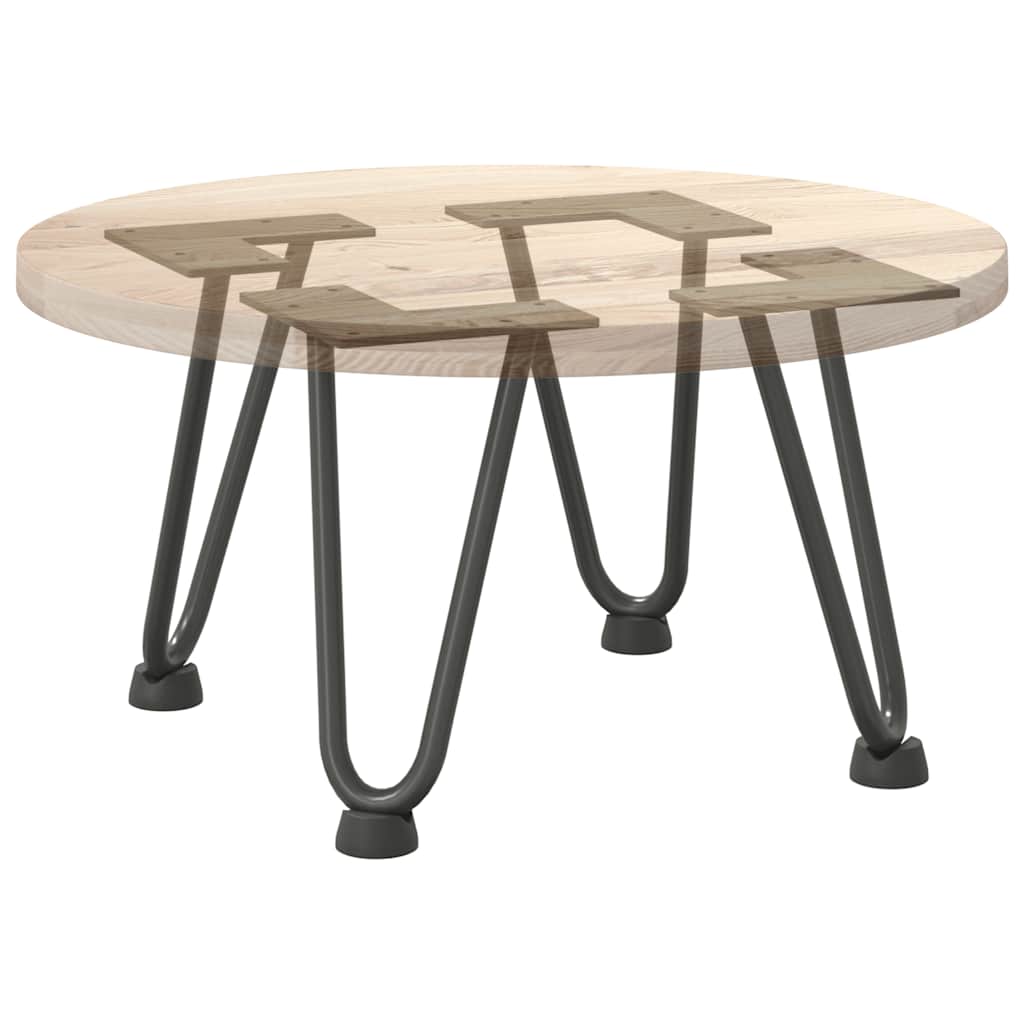 Haarnadelbeine für Couchtisch 4 Stk. Anthrazit 20 cm Massivstahl