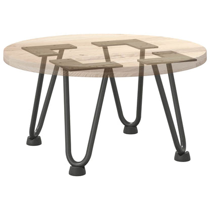 Haarnadelbeine für Couchtisch 4 Stk. Anthrazit 20 cm Massivstahl