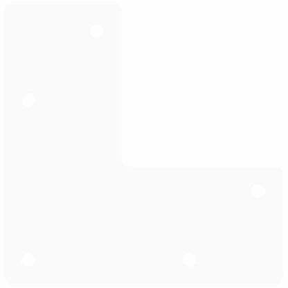 Haarnadelbeine für Couchtisch 4 Stk. Weiß 30 cm Massivstahl