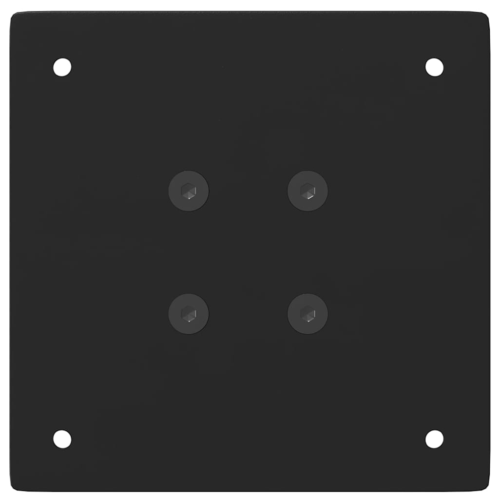 Bartischbeine 4 Stk. Schwarz 100-102 cm Stahl