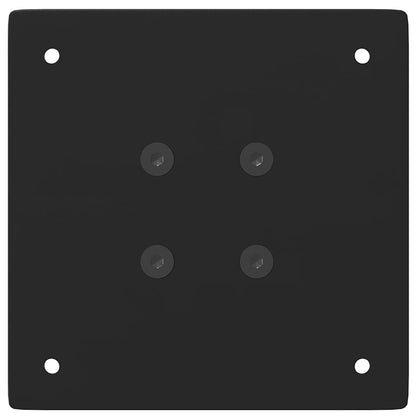 Bartischbeine 4 Stk. Schwarz 100-102 cm Stahl