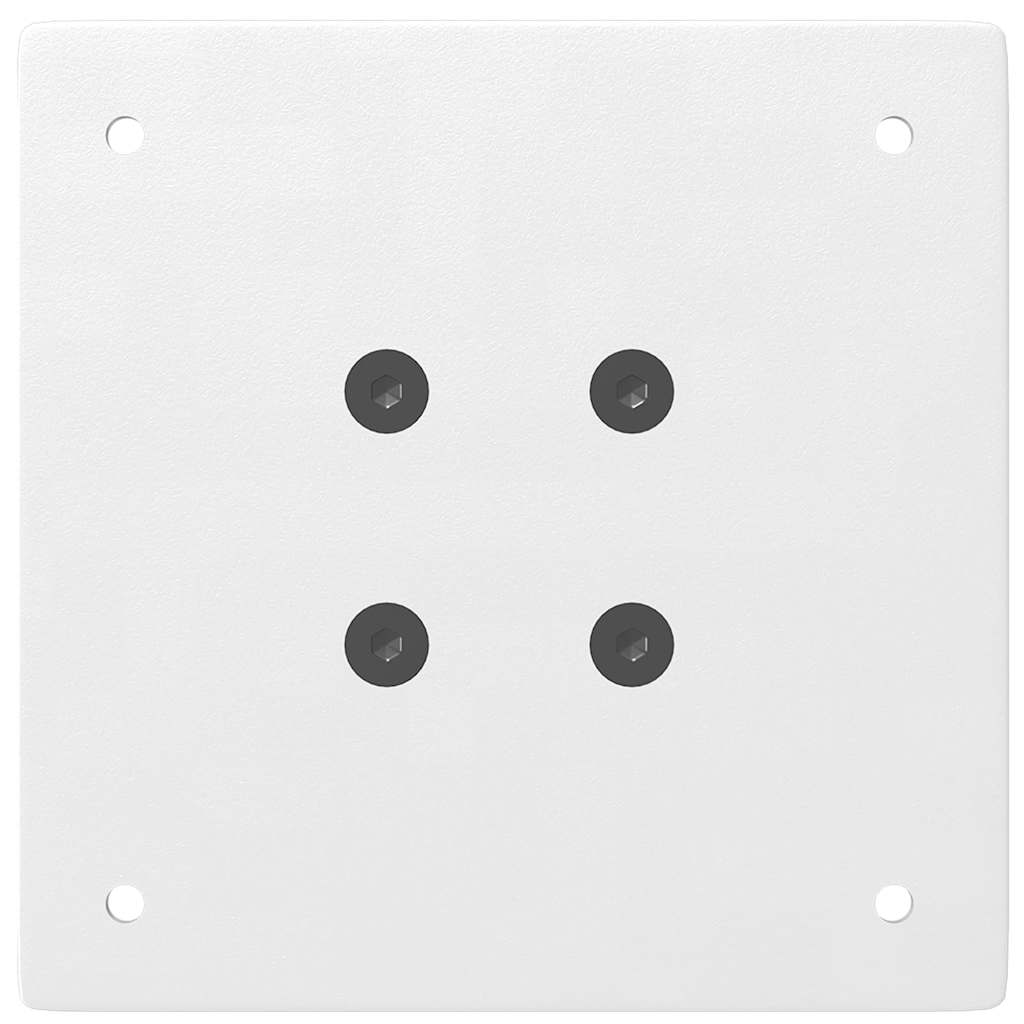 Bartischbeine 4 Stk. Weiß 110-112 cm Stahl