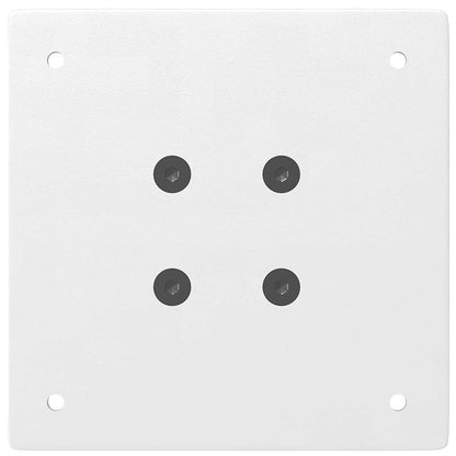 Bartischbeine 4 Stk. Weiß 110-112 cm Stahl