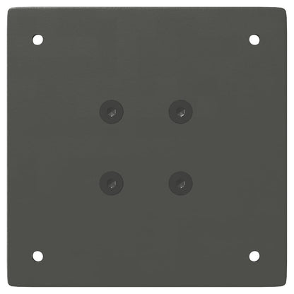 Bartischbeine 4 Stk. Anthrazit 110-112 cm Stahl