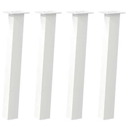Konsolentischbeine 4 Stk. Weiß 72 cm Stahl