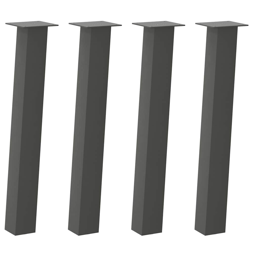 Konsolentischbeine 4 Stk. Anthrazit 72 cm Stahl