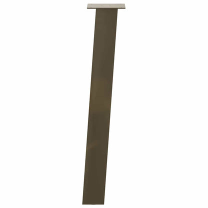 Konsolentischbeine 4 Stk. Naturstahl 72 cm Stahl