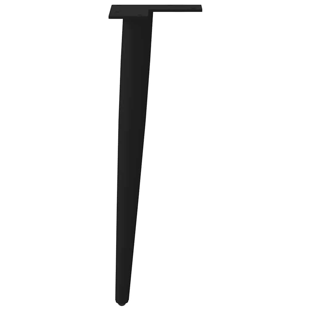 Couchtischbeine Konische Form 4 Stk. Schwarz 30-31 cm Stahl