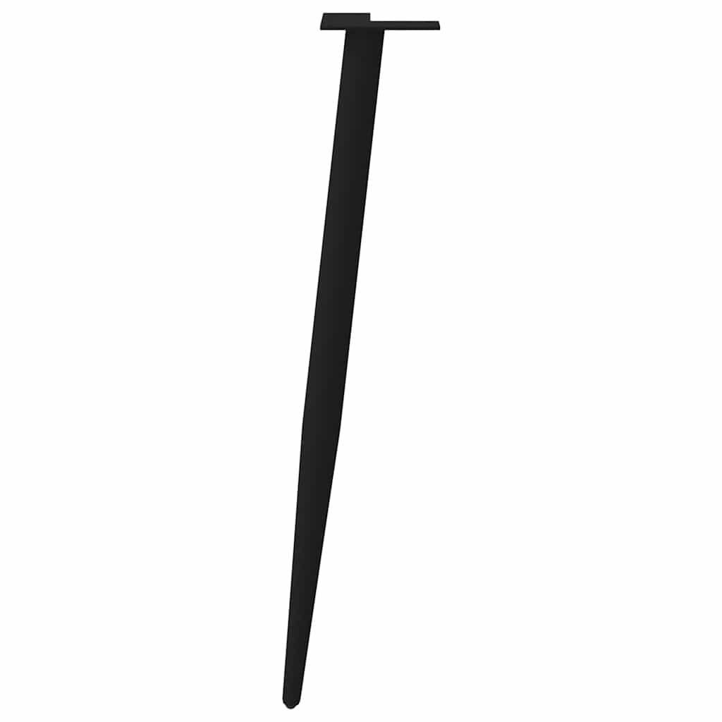 Konsolentischbeine Konische Form 4 Stk. Schwarz 72-73 cm Stahl