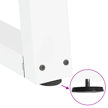 Couchtischbeine V-Form 2 Stück Weiß 40x(30-31,3) cm Stahl