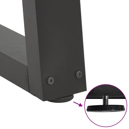 Couchtischbeine V-Form 2 Stück Anthrazit 40x(30-31,3) cm Stahl