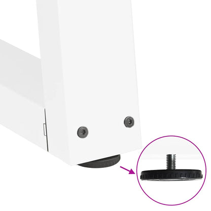 Couchtischbeine V-Form 2 Stück Weiß 60x(30-31,3) cm Stahl