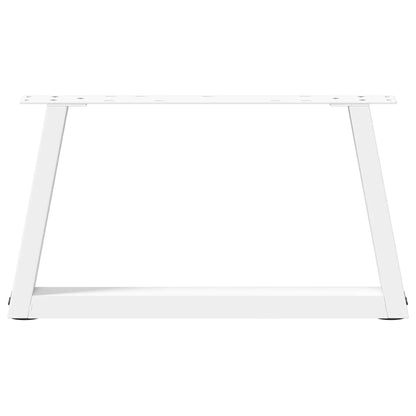 Couchtischbeine V-Form 2 Stück Weiß 70x(30-31,3) cm Stahl