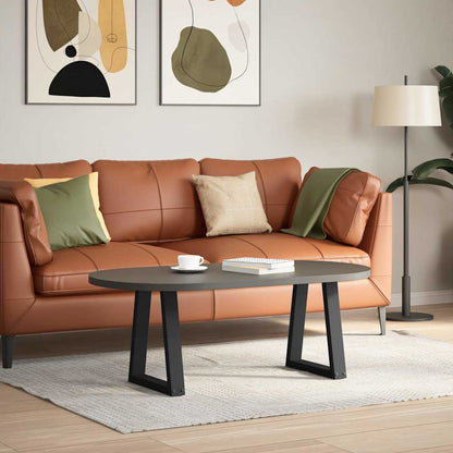 Couchtischbeine V-Form 2 Stück Schwarz 28x(42-43,3) cm Stahl