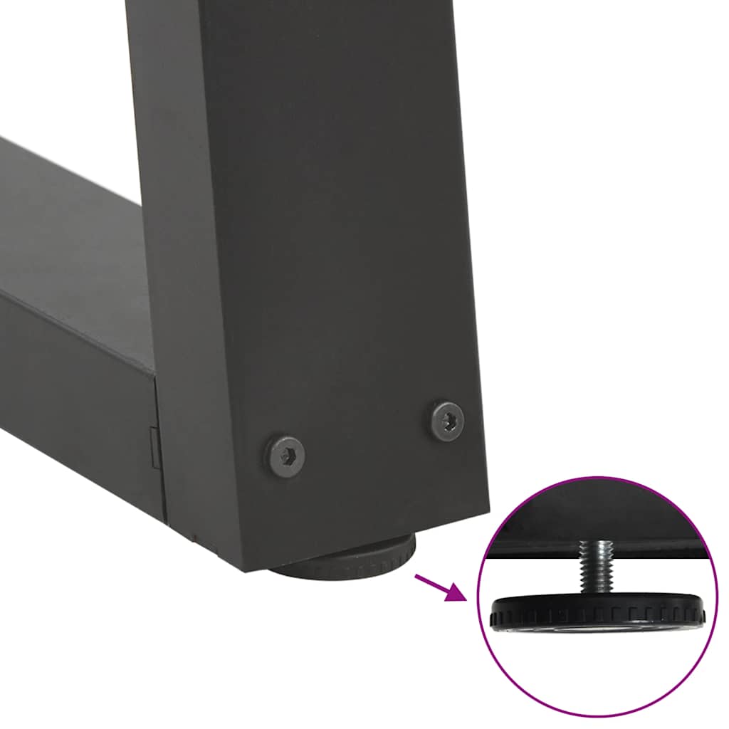 Couchtischbeine V-Form 2 Stück Anthrazit 70x(42-43,3) cm Stahl