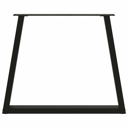 Esstisch Beine V-Form 3 Stück Schwarz 70x(72-73,3) cm Stahl