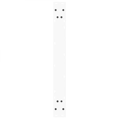 Esstisch Beine V-Form 3 Stück Weiß 70x(72-73,3) cm Stahl