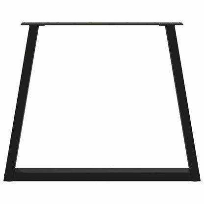 Esstisch Beine V-Form 3 Stück Schwarz 80x(72-73,3) cm Stahl