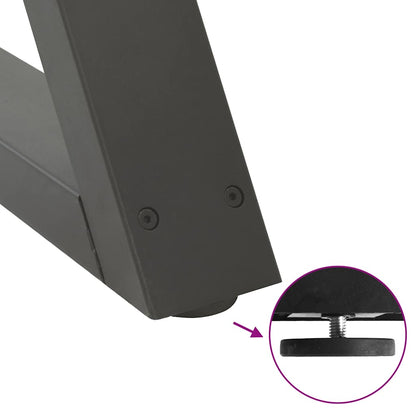 Couchtischbeine 2 Stk. Anthrazit 28x(42-43,3) cm Stahl