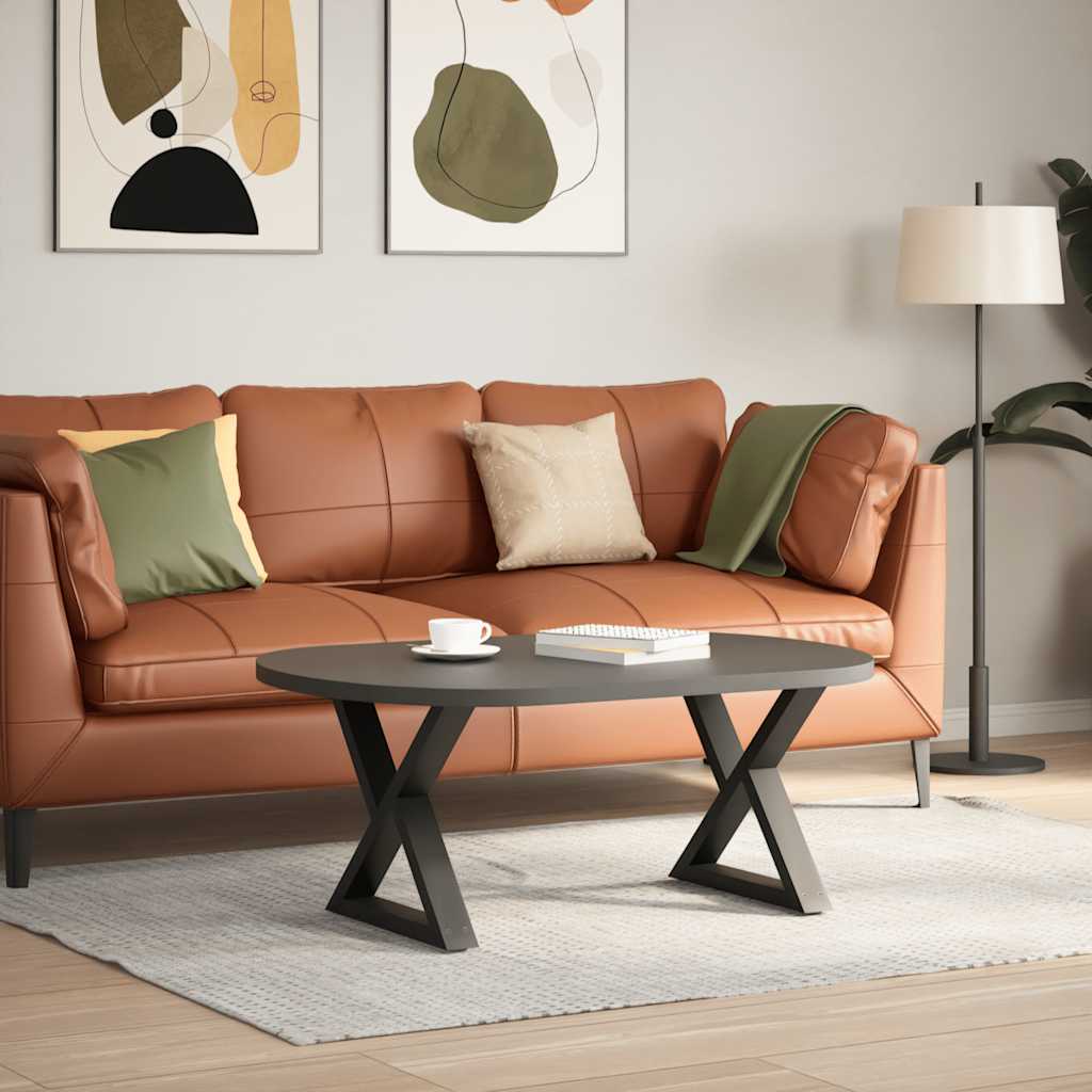 Couchtischbeine 2 Stk. Anthrazit 50x(42-43,3) cm Stahl