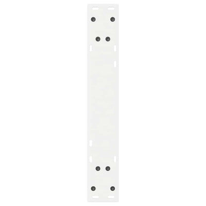 Esstisch Beine 2 Stk. Weiß 50x(72-73,3) cm Stahl