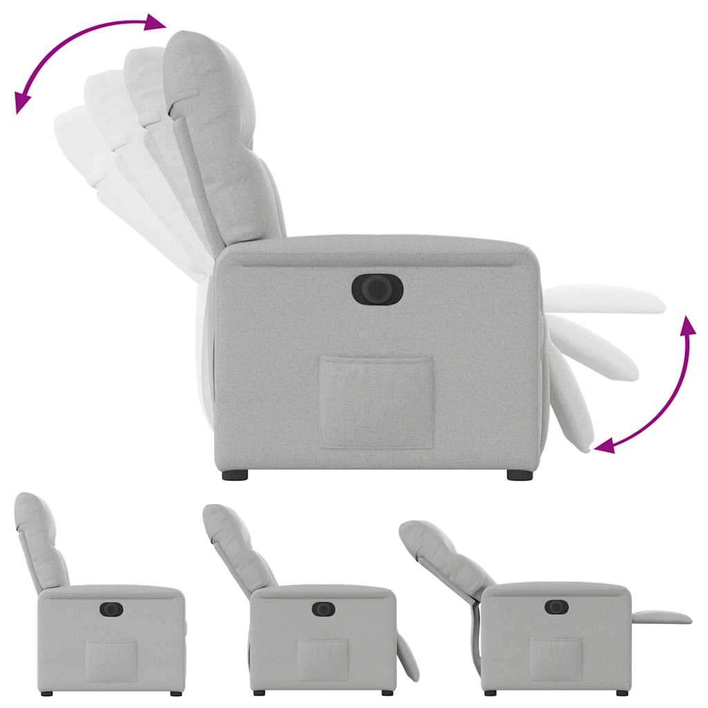 Relaxsessel Elektrisch Wolkengrau Stoff