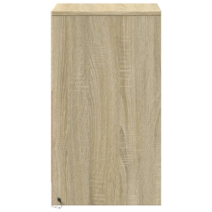 Nachttisch mit LED-Leuchten Sonoma Eiche Holzwerkstoff