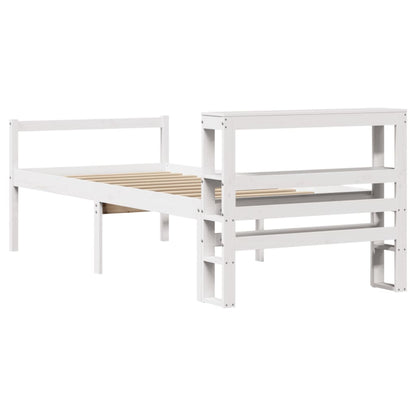 Seniorenbett mit Kopfteil ohne Matratze Weiß 75x190 cm