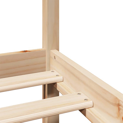 Bettgestell mit Kopfteil ohne Matratze 200x200 cm