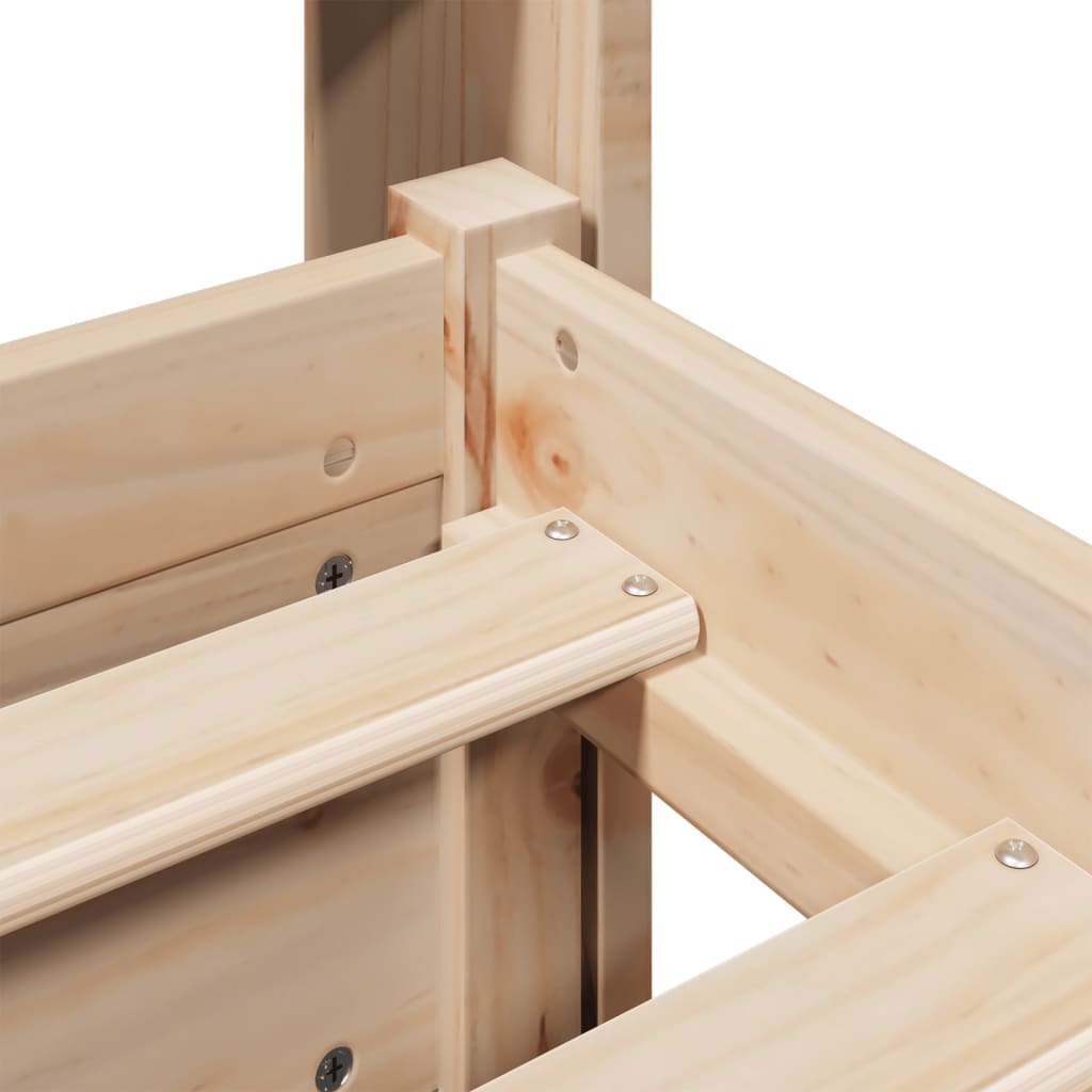 Bettgestell mit Kopfteil ohne Matratze 135x190 cm